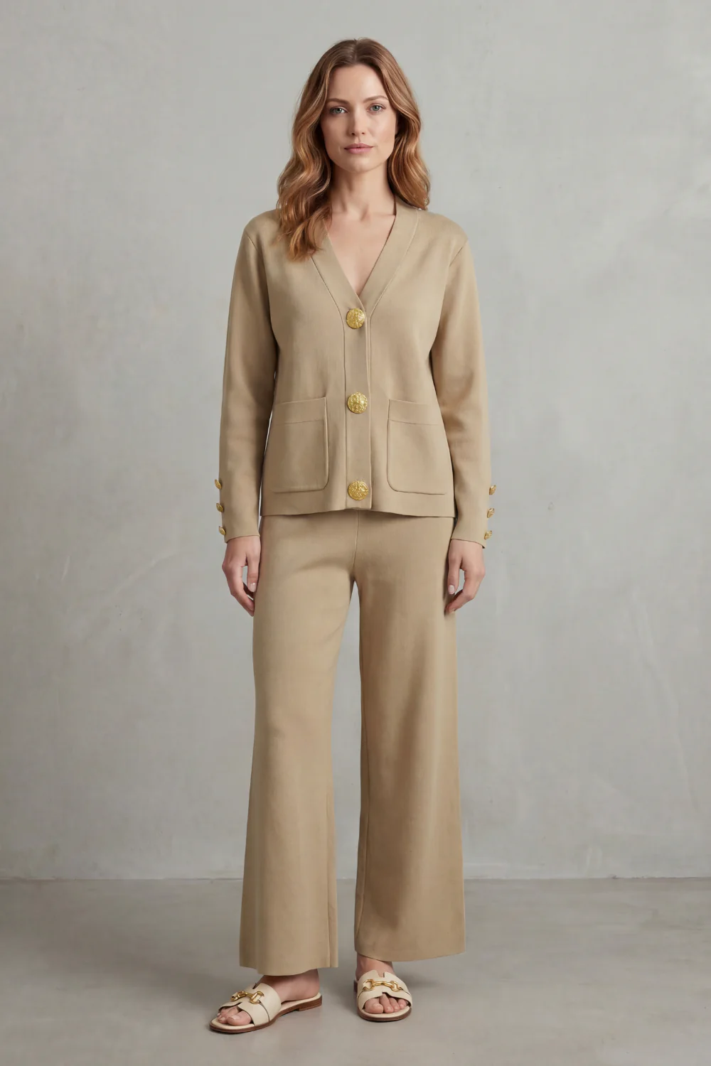 Livia – Gold button detail – Buttoned lounge set