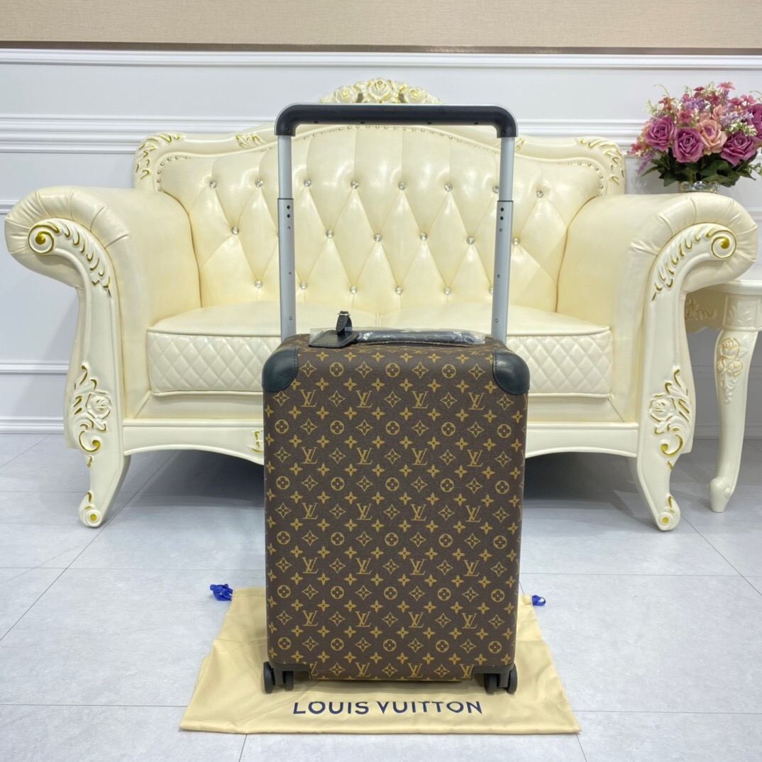 [TOP] Louis Vuitton LV Rolling Luggage Horizon 55 - Brown - 711 Luxury