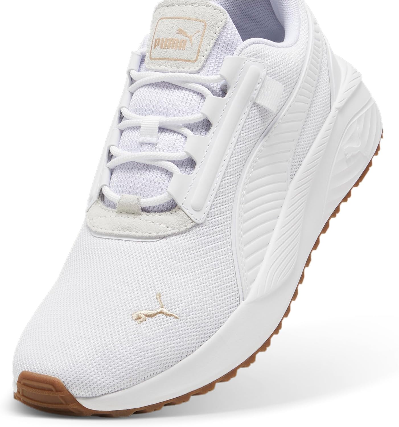 Puma Men's Pacer 23 Sneaker, Puma White-Puma Gold, 9.5