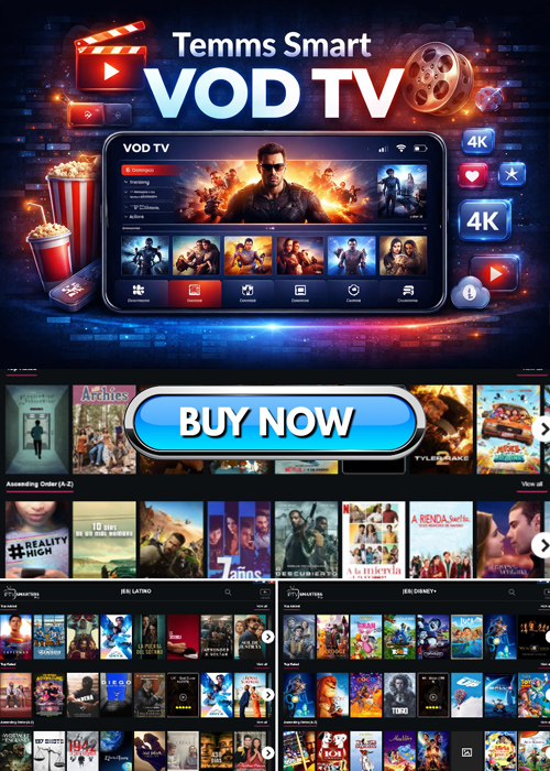 El servicio de suscripción premium de video a la carta ya está disponible (sin canales en vivo), más de 150.000 peliculas y mas de 38.000 series