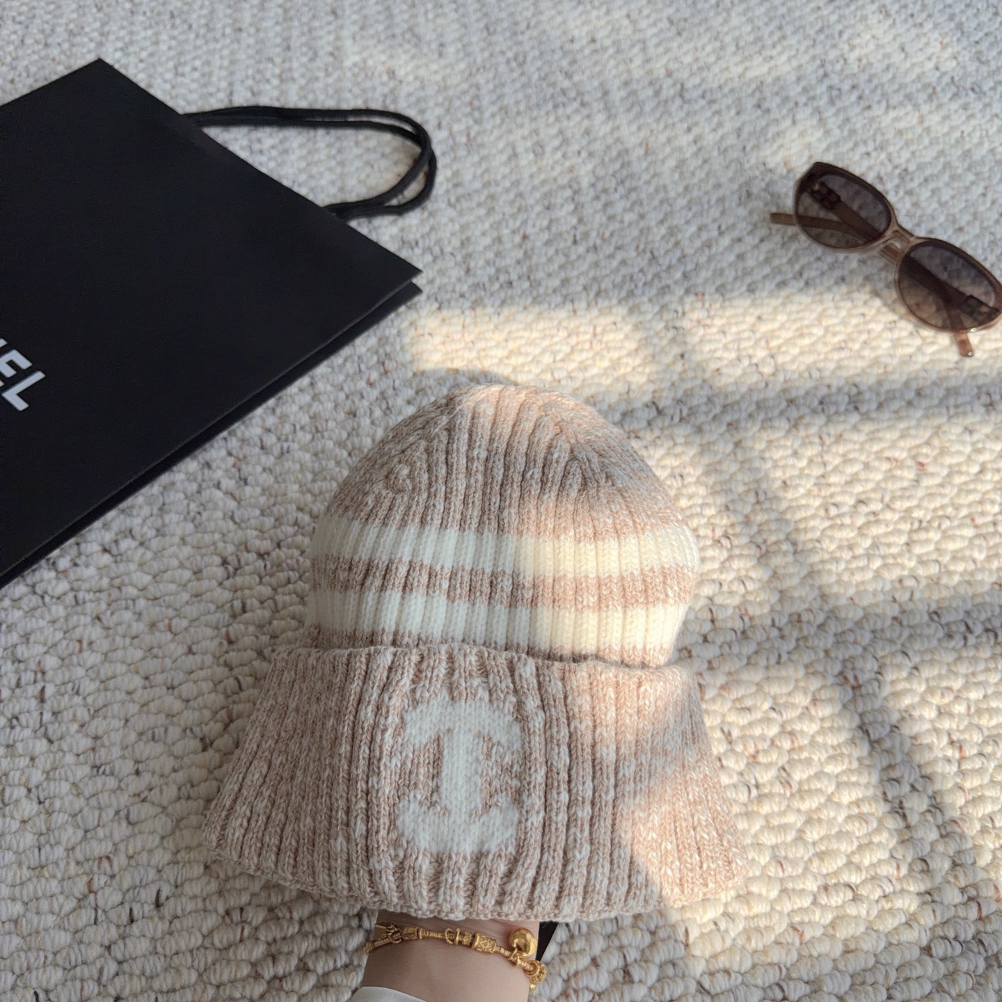 [TOP] CHANEL Knitted Hat - Pink - 711 Luxury