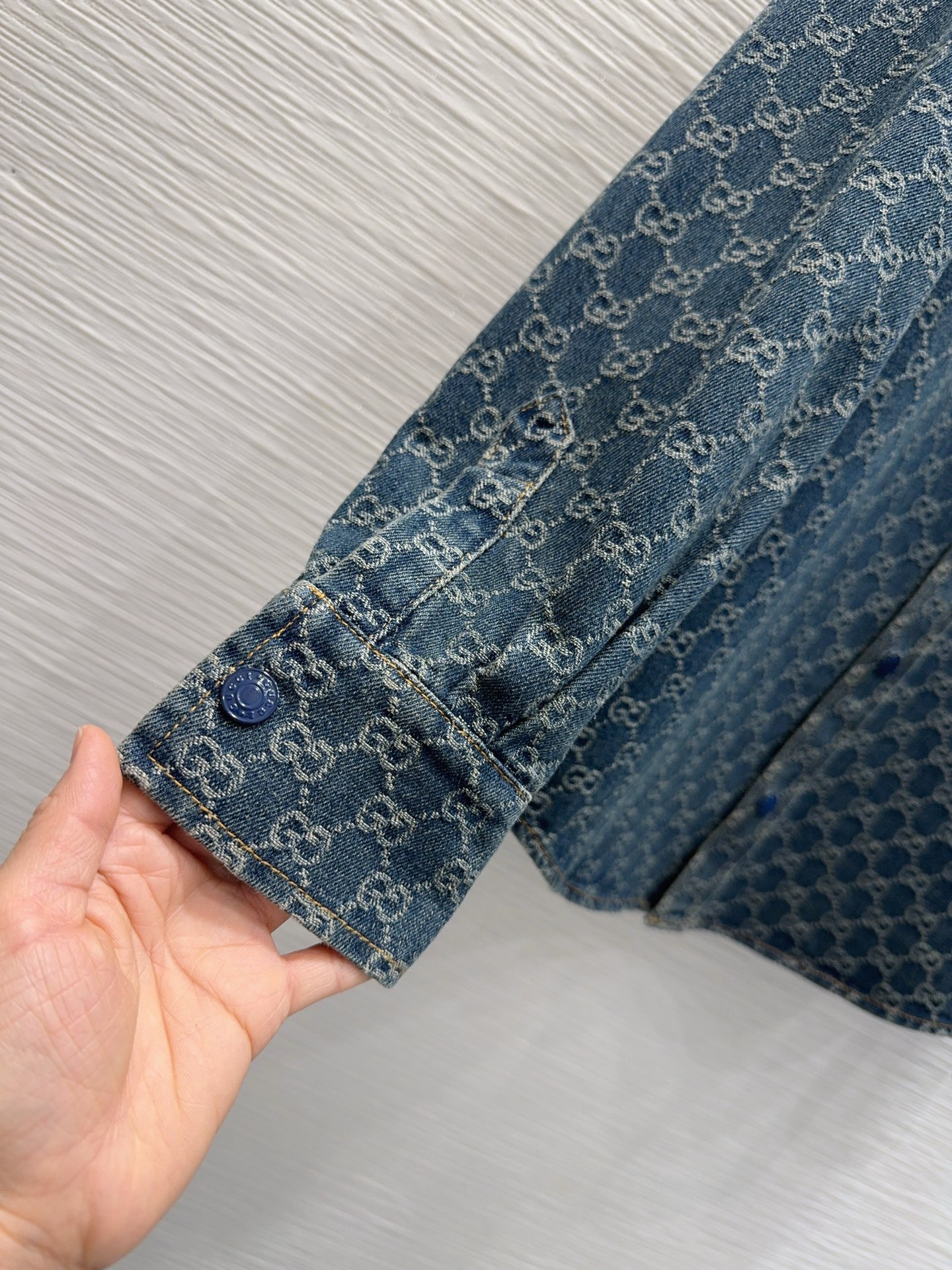 [TOP] GUCCI Denim Shirt - Blue