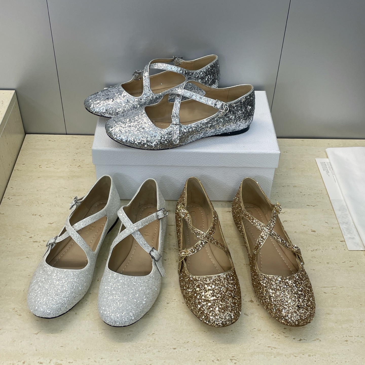 [TOP] Christian Dior D-Very Ballet Flats - 3 Colors
