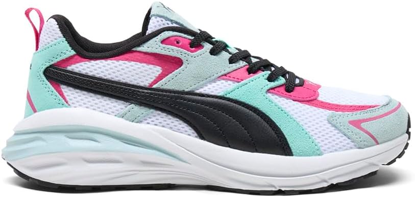 PUMA Womens Hypnotic Ls Elevate Lace Up Sneakers Shoes Casual - Green, Grey, Pink, White