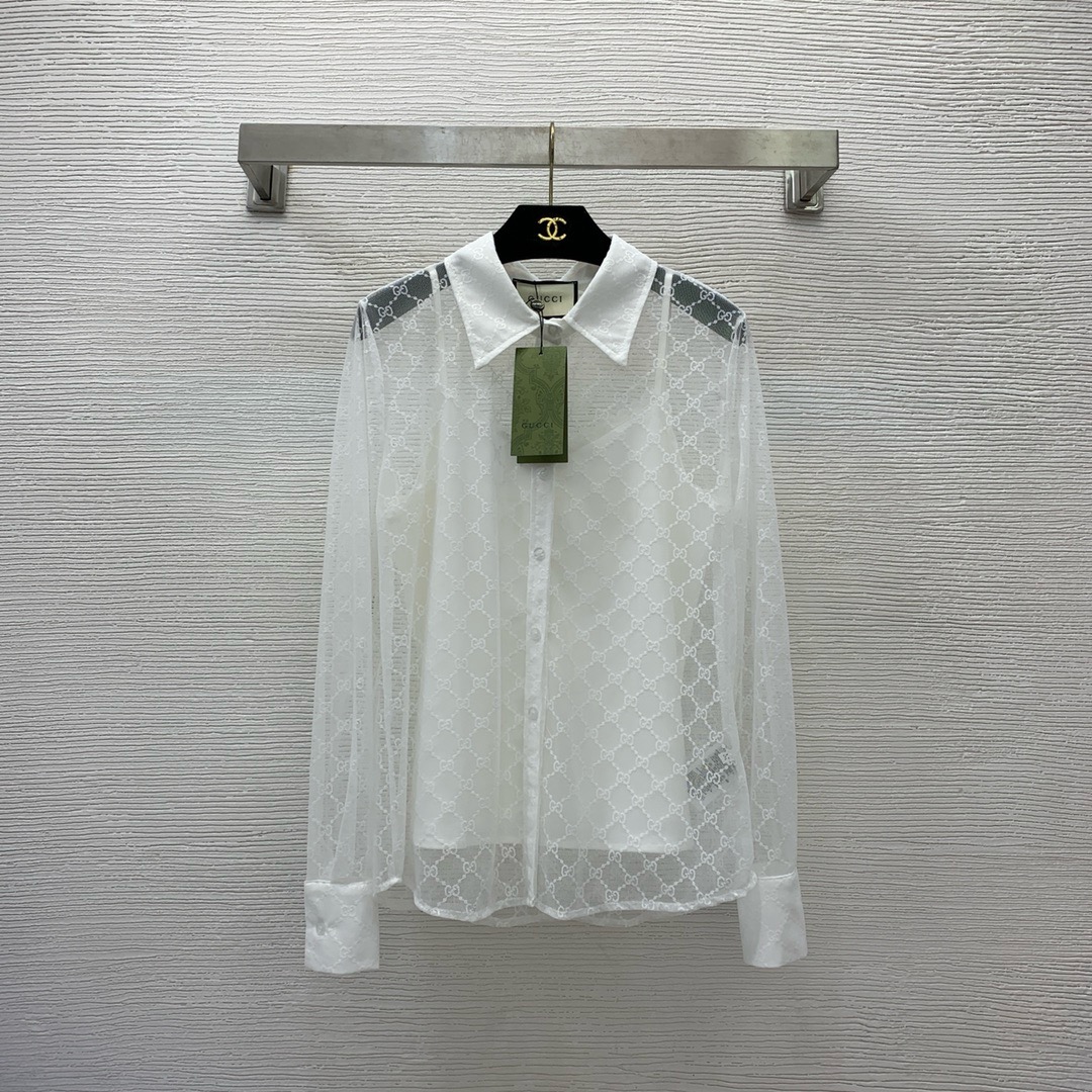 [TOP] GUCCI Recessed Design Shirt - 2 Colors - 711 Luxury