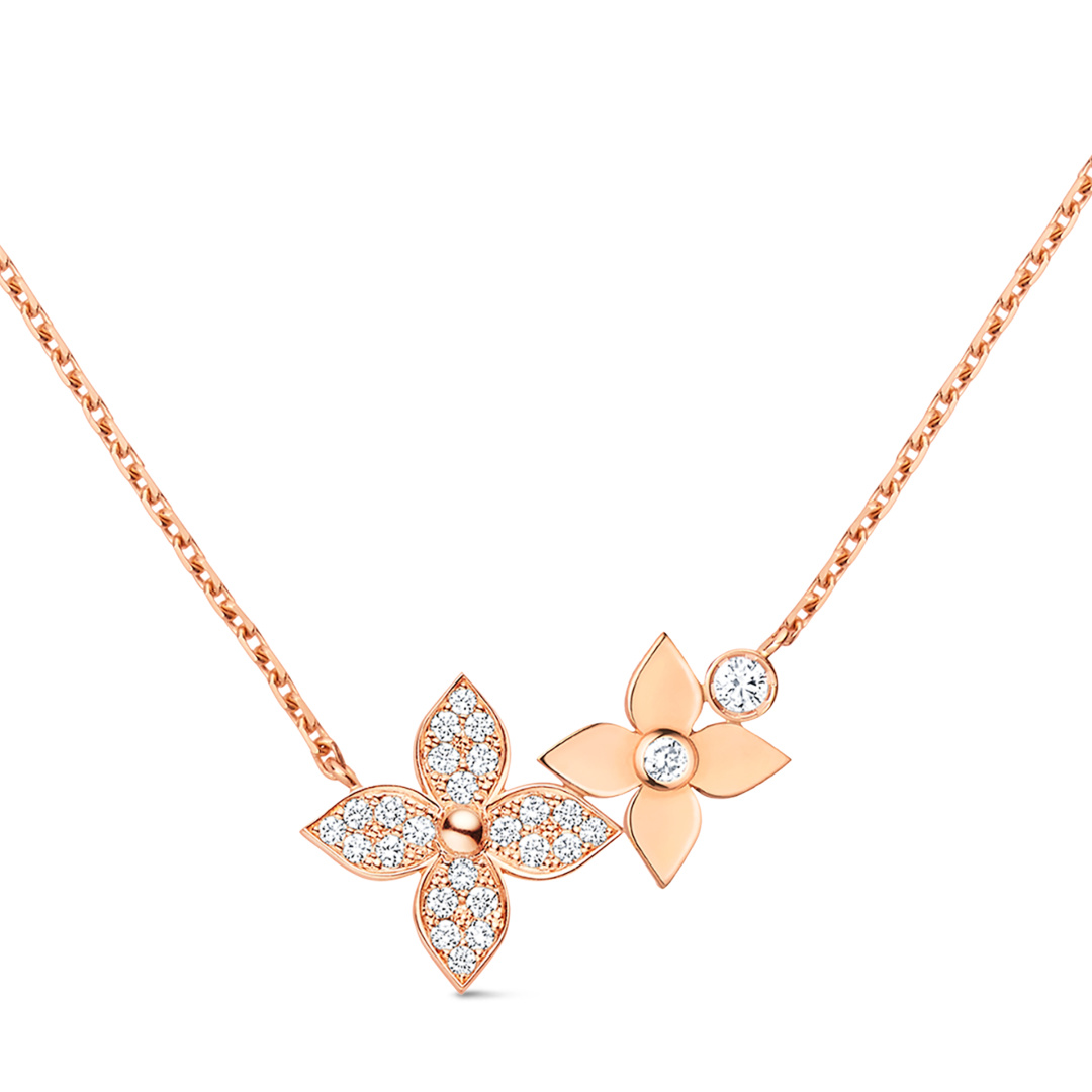 Louis Vuitton Jewelry Louis Vuitton Double Flower Pendant Necklace | Nigo Office