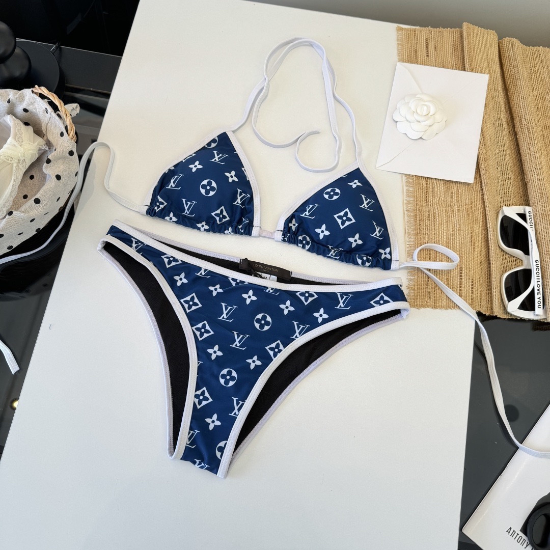 [TOP] Louis Vuitton LV Bikini Swimsuit - Blue - 711 Luxury