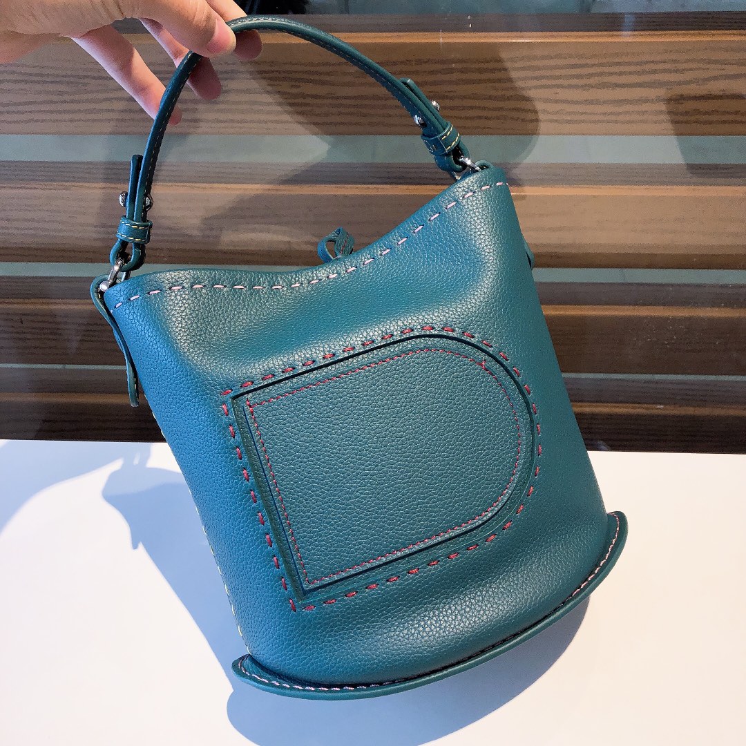[TOP] Delvaux Bucket Bag Cowhide 20x10x20cm - Blue - 711 Luxury