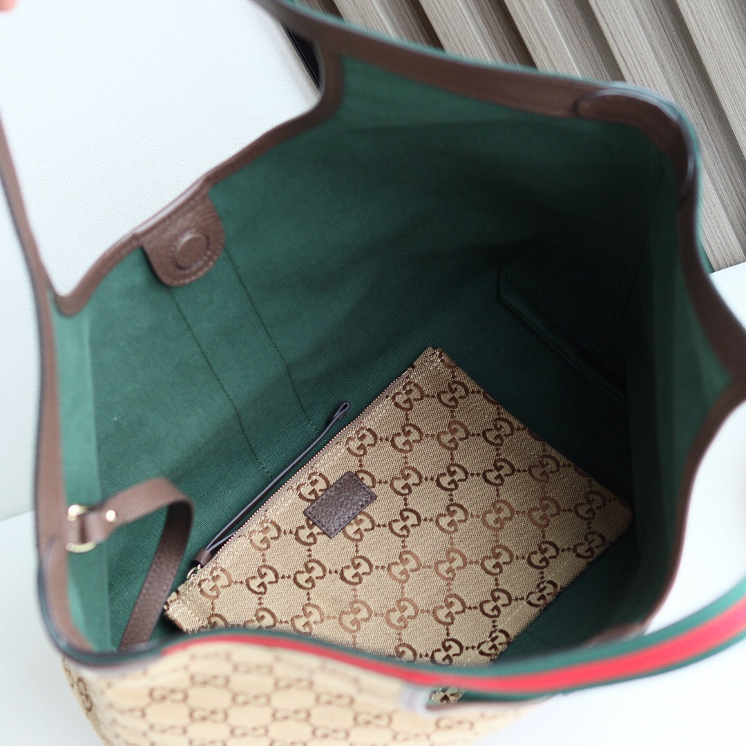 [TOP] GUCCI Giglio Tote Bags 50x47x14 cm - Brown - 711 Luxury