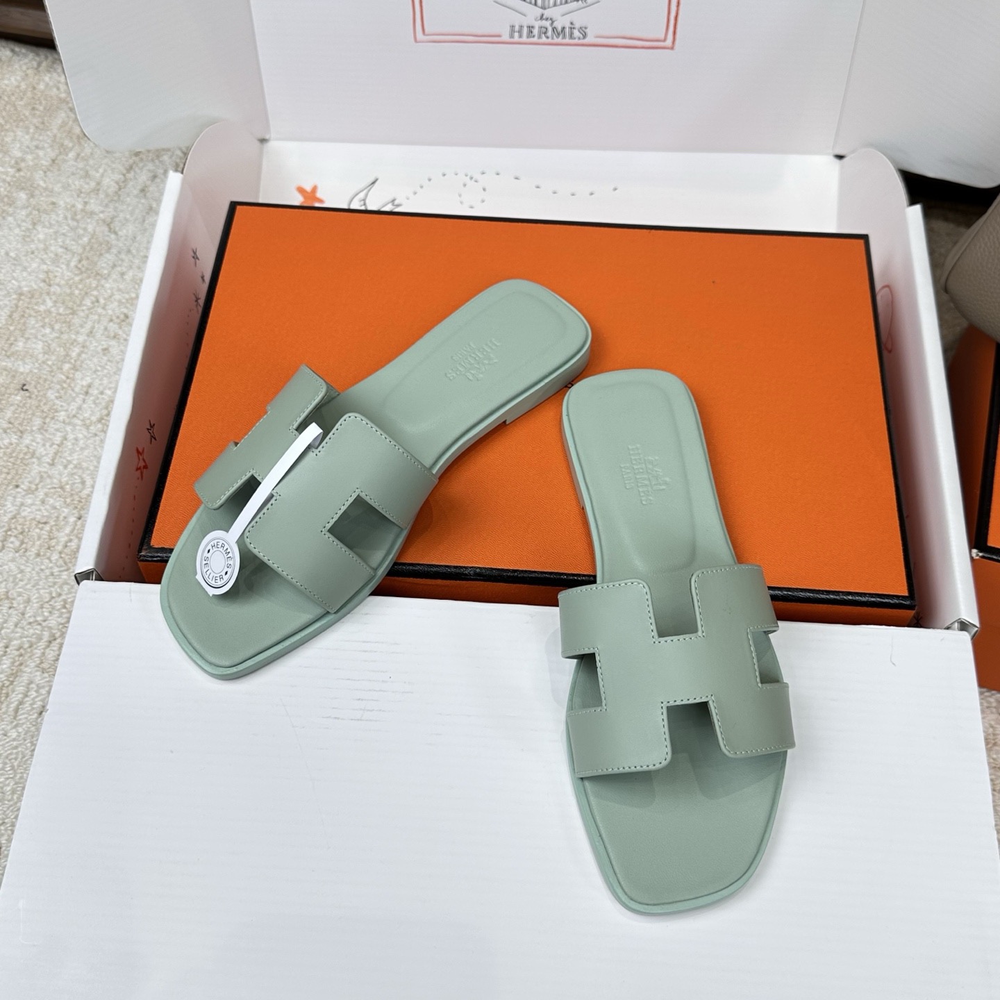 [TOP] HERMES Oran Smooth Leather Sandals - Collection - 711 Luxury