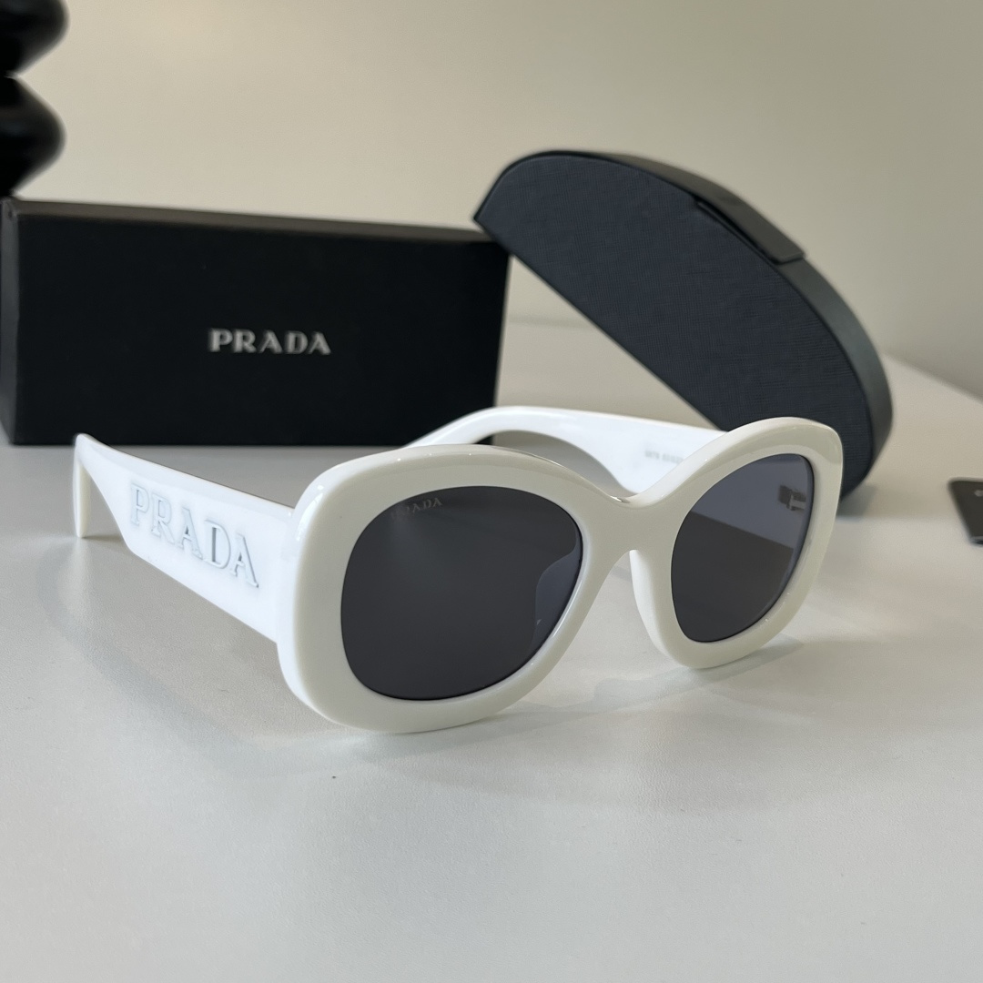 [TOP] PRADA Sunglasses - White - 711 Luxury