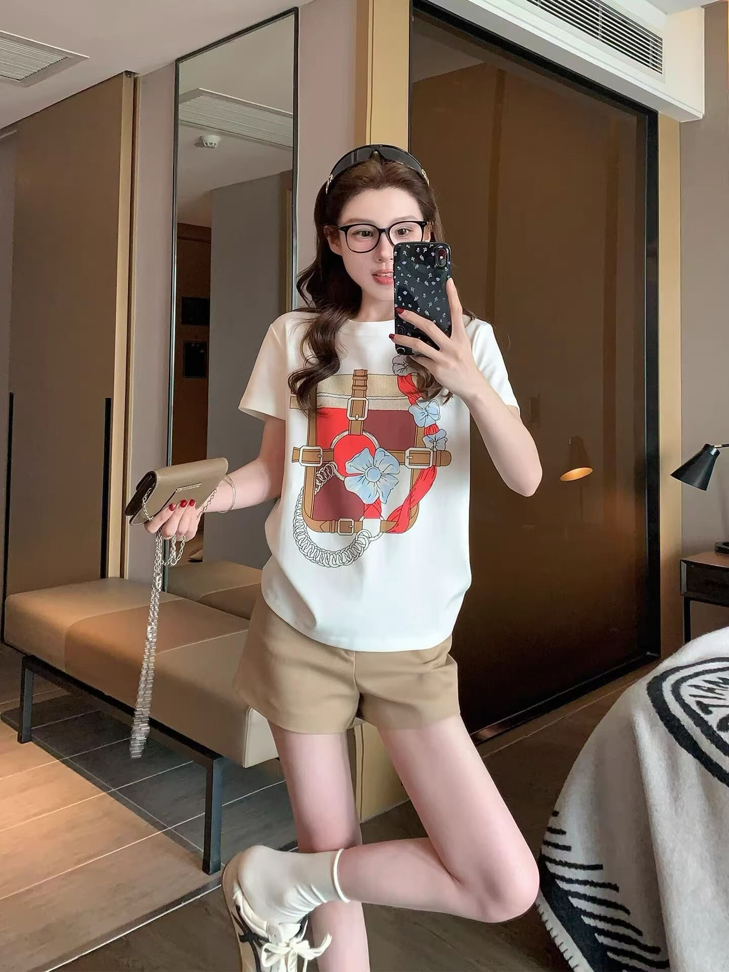 [TOP] HERMES Short-Sleeve T-Shirt - White