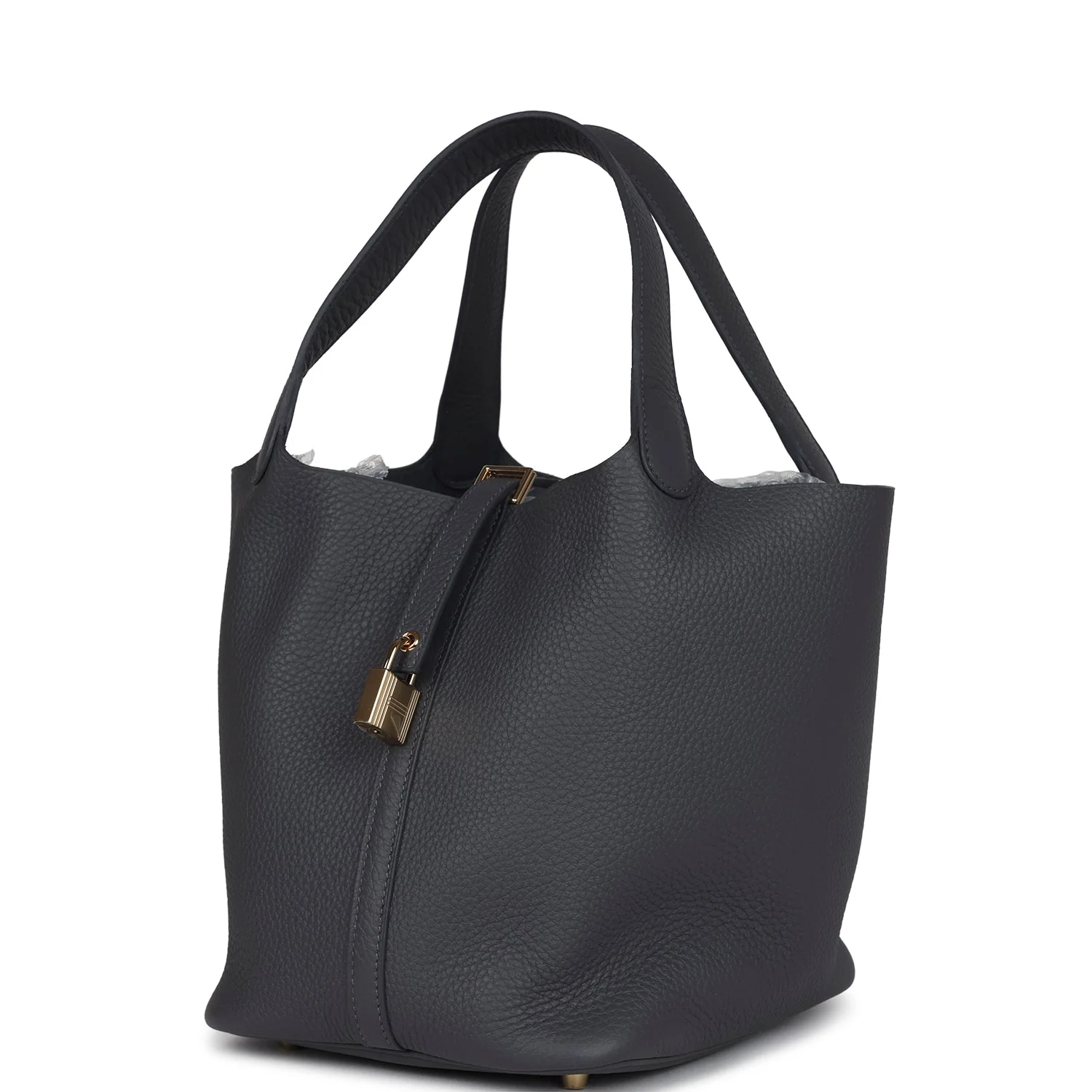 Hermes Picotin Lock  Ardoise Clemence Permabrass Hardware