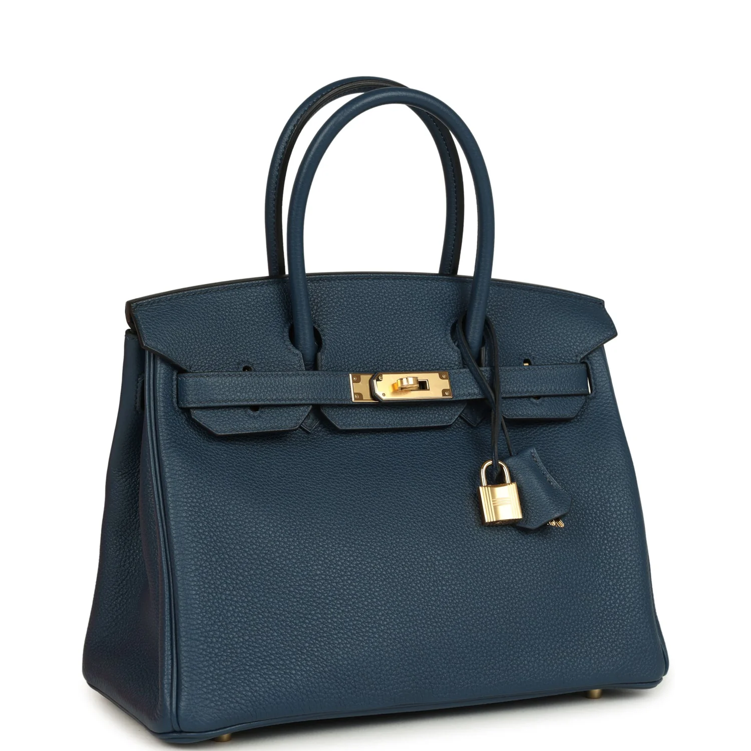 Hermes BirkinBleu de Prusse Togo Gold Hardware