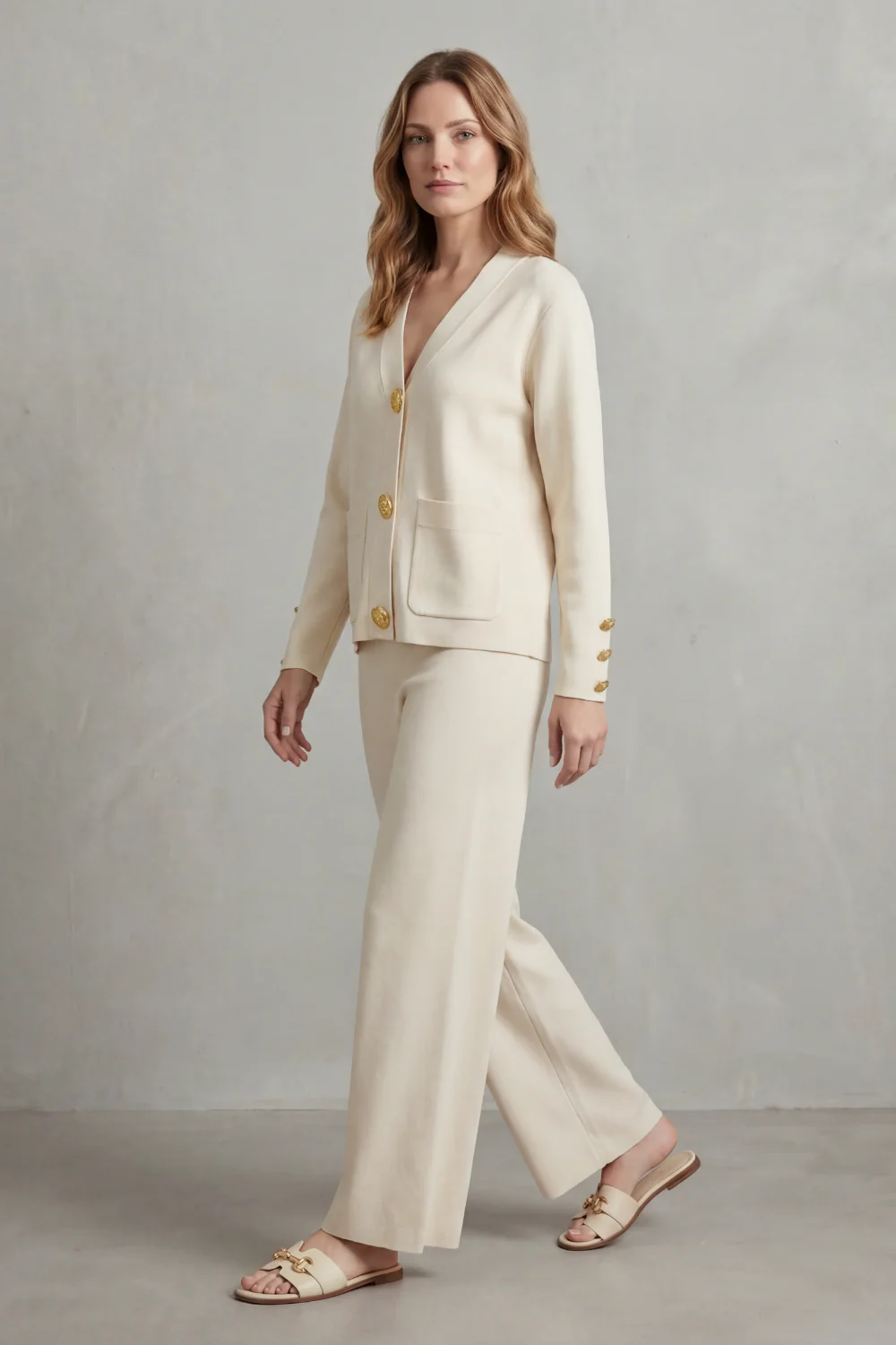 Livia – Gold button detail – Buttoned lounge set