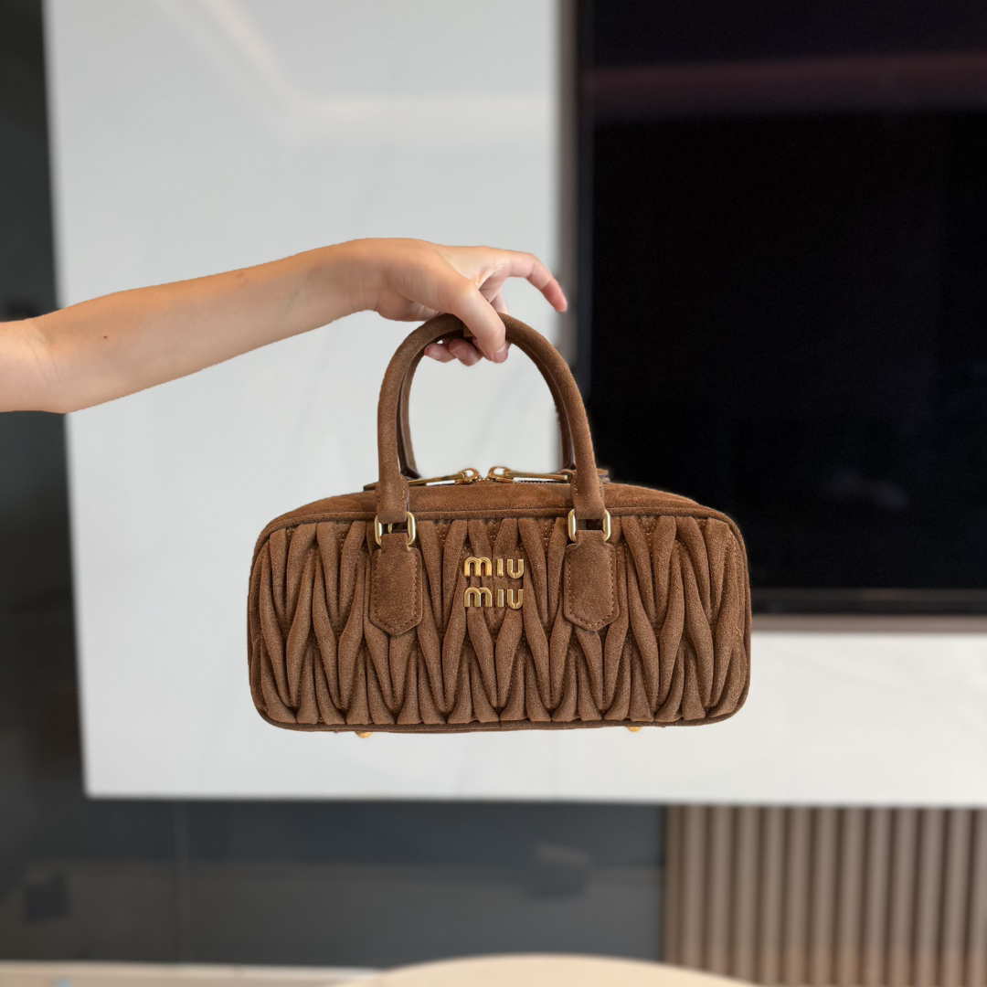[TOP] Miu Miu Bag 27X12X9cm - Brown - 711 Luxury