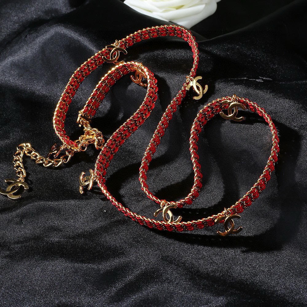 [TOP] CHANEL Waist Chain - Red