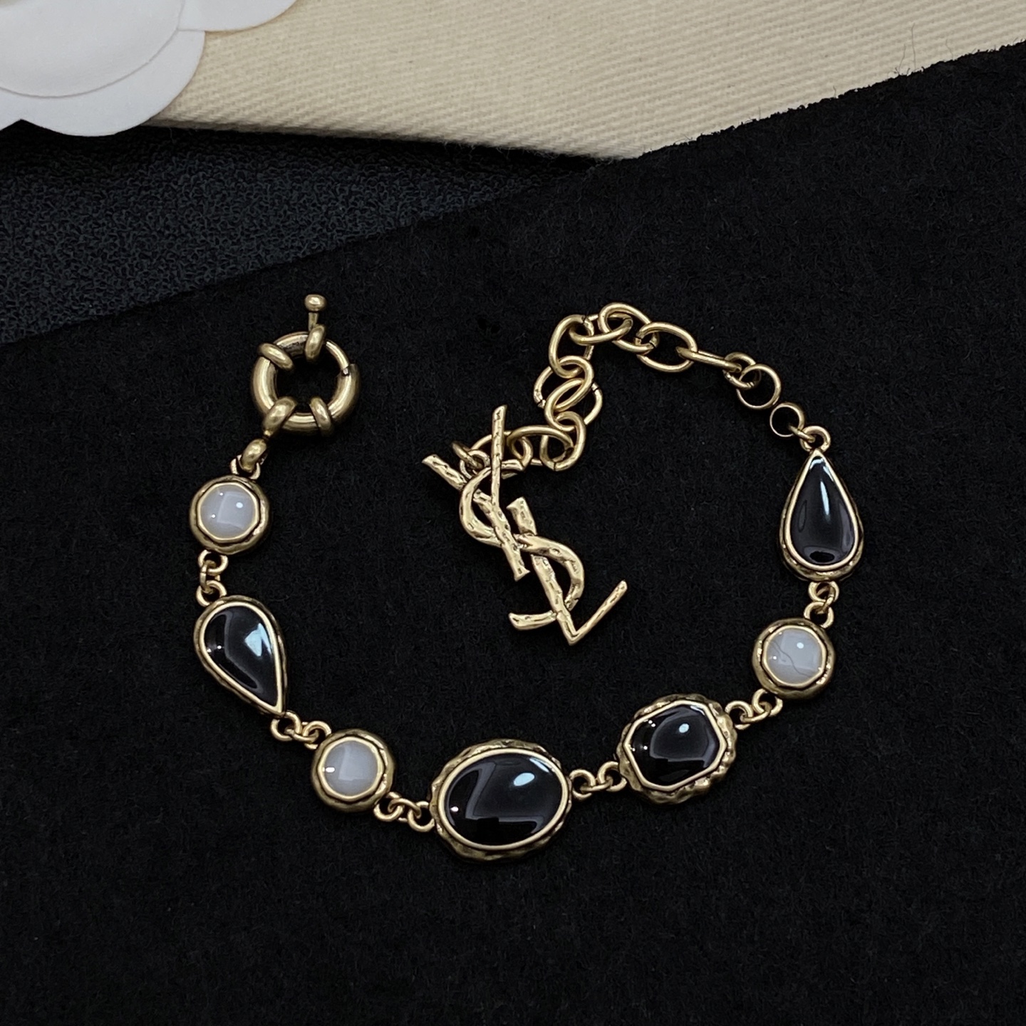[TOP] Yves Saint Laurent YSL Bracelet - Gold - 711 Luxury