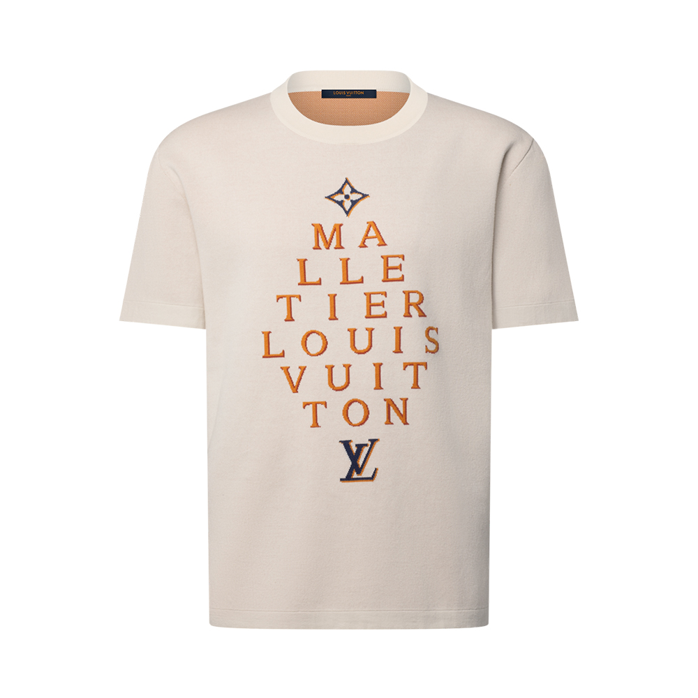 Louis Vuitton Accessory LOUIS VUITTON Short-Sleeved Signature Crewneck #386745 | Nigo Office