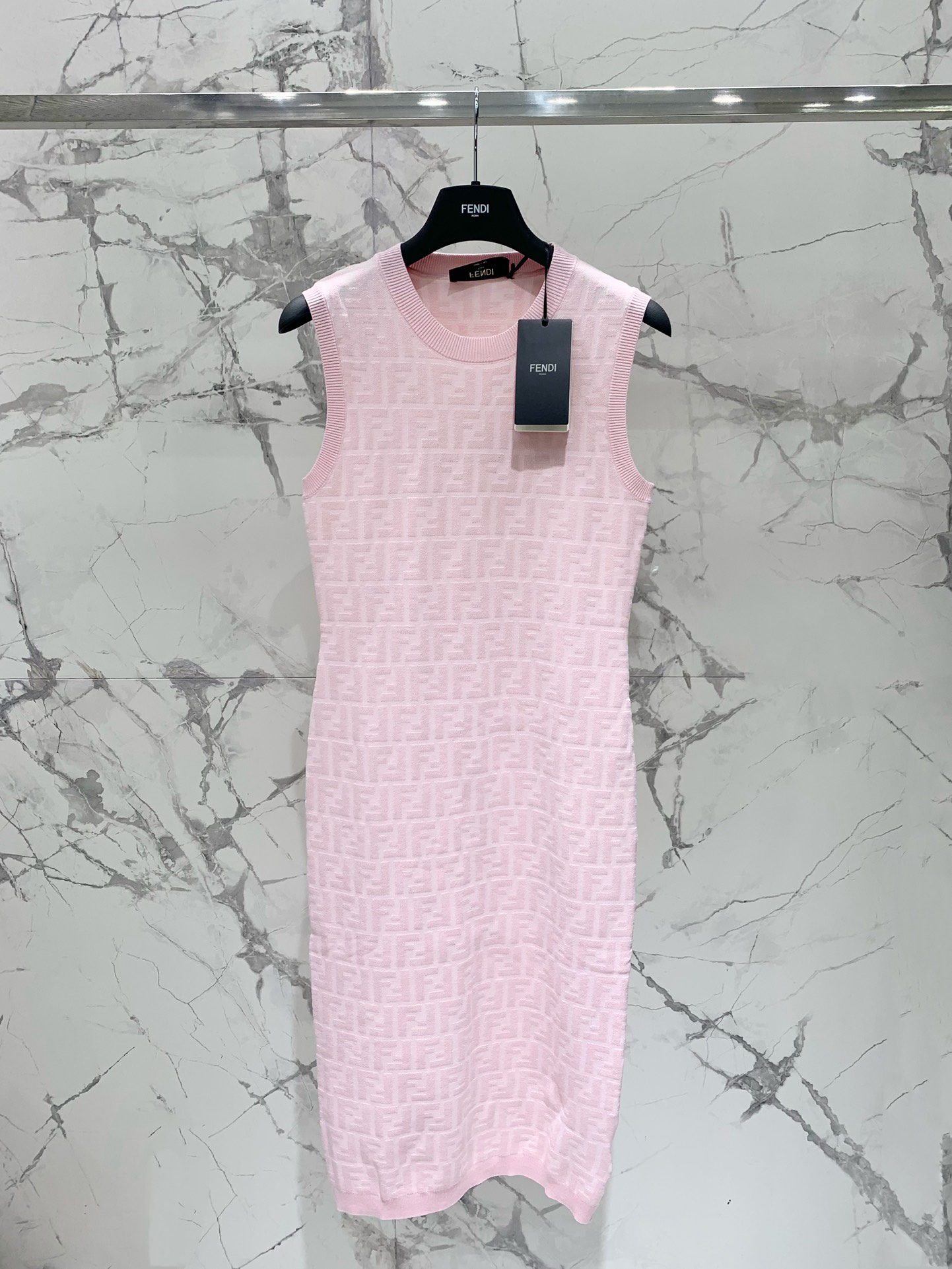 [TOP] FENDI FF Dress - Pink - 711 Luxury