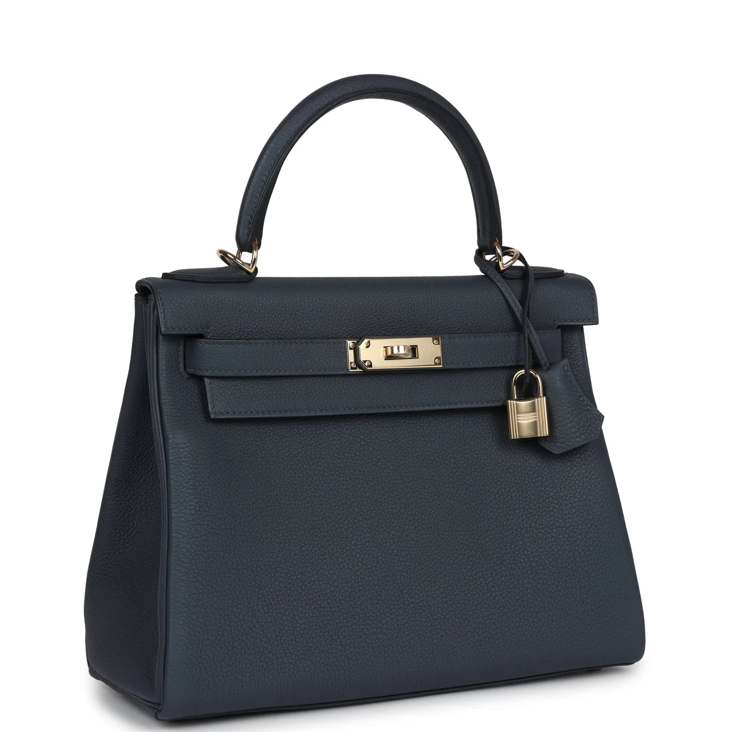 Hermes Kelly Retourne  Gris Misty Togo Permabrass Hardware