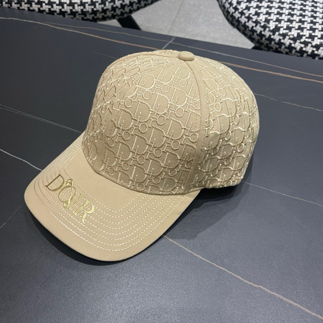 [TOP] Christian Dior Baseball Hat - Khaki - 711 Luxury