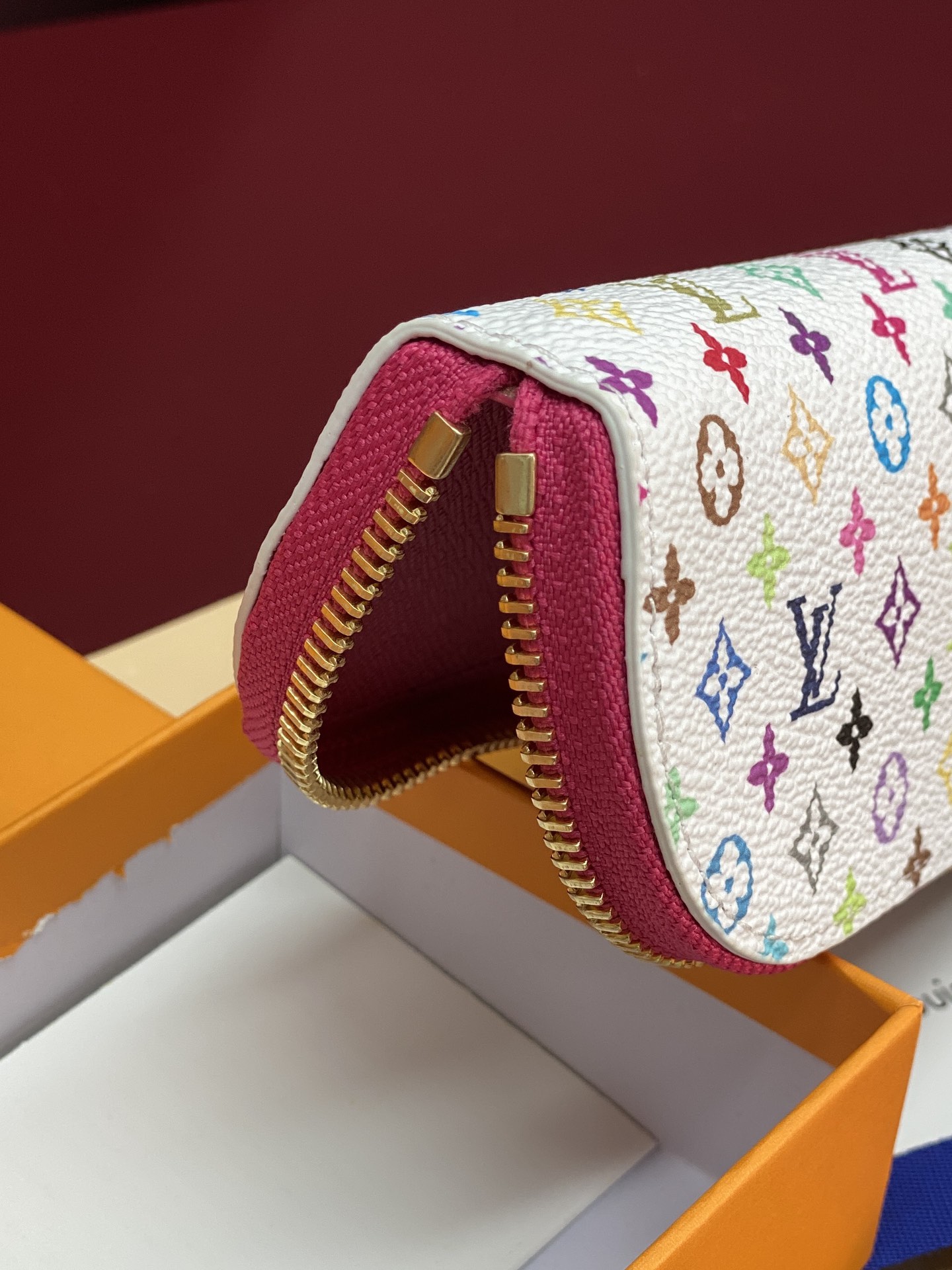 [TOP] Louis Vuitton LV x TM POCHETTE Charlotte Pencil Case 20x7x2cm - White