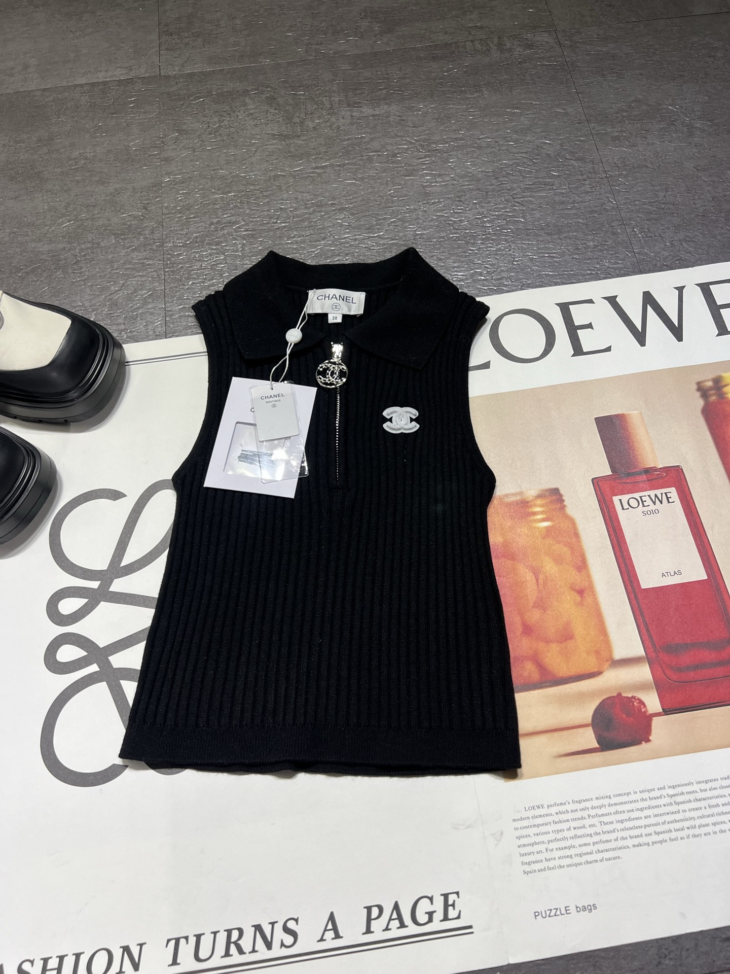 [TOP] CHANEL Knit Vest - 2 Color - 711 Luxury