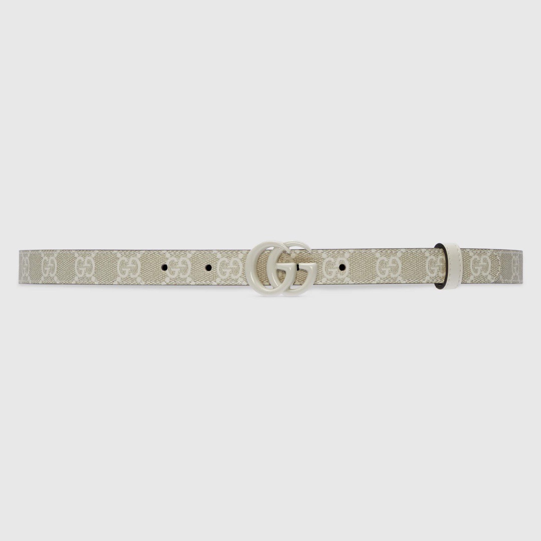 [TOP] GUCCI Belt 2cm - White - 711 Luxury