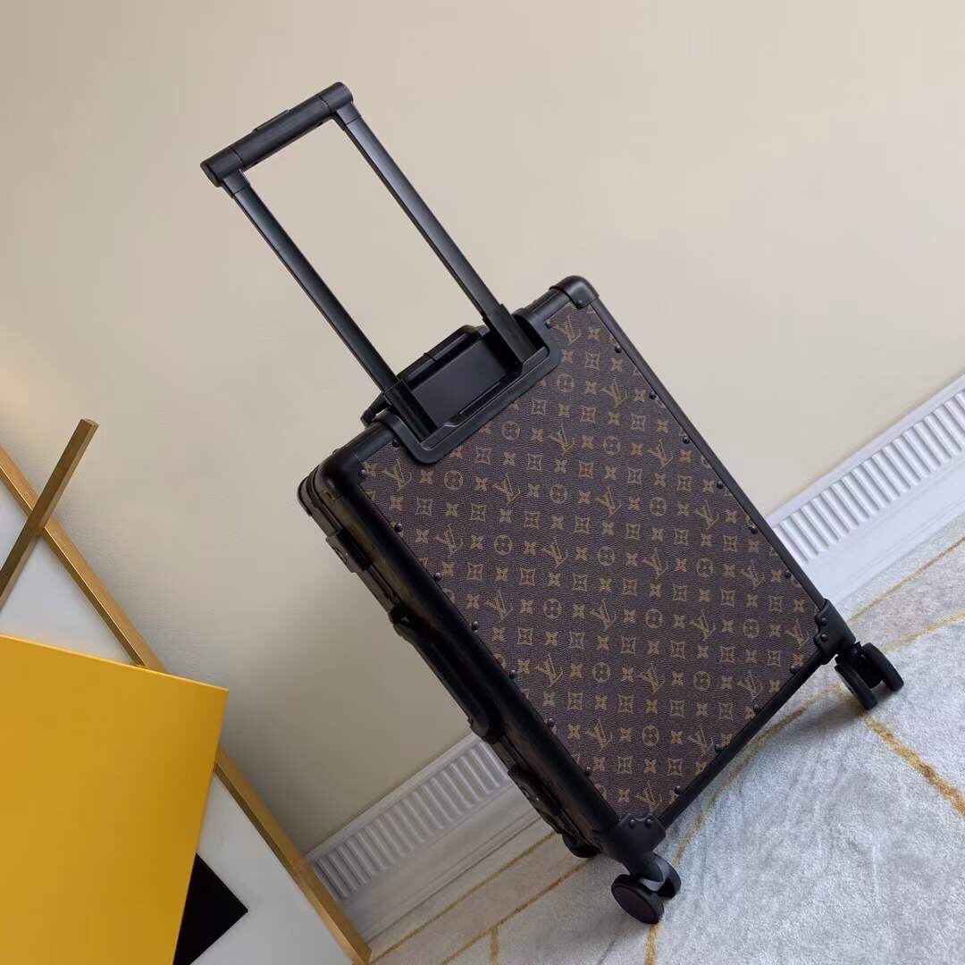 [TOP] Louis Vuitton LV Rolling Luggage  37-21-57 CM - Brown - 711 Luxury