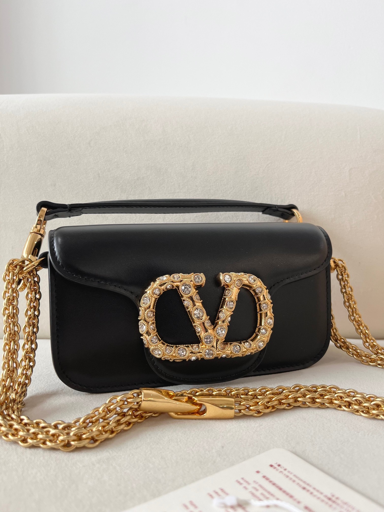 [TOP] VALENTINO Garavani Loco Bag 20x11x5cm - Black