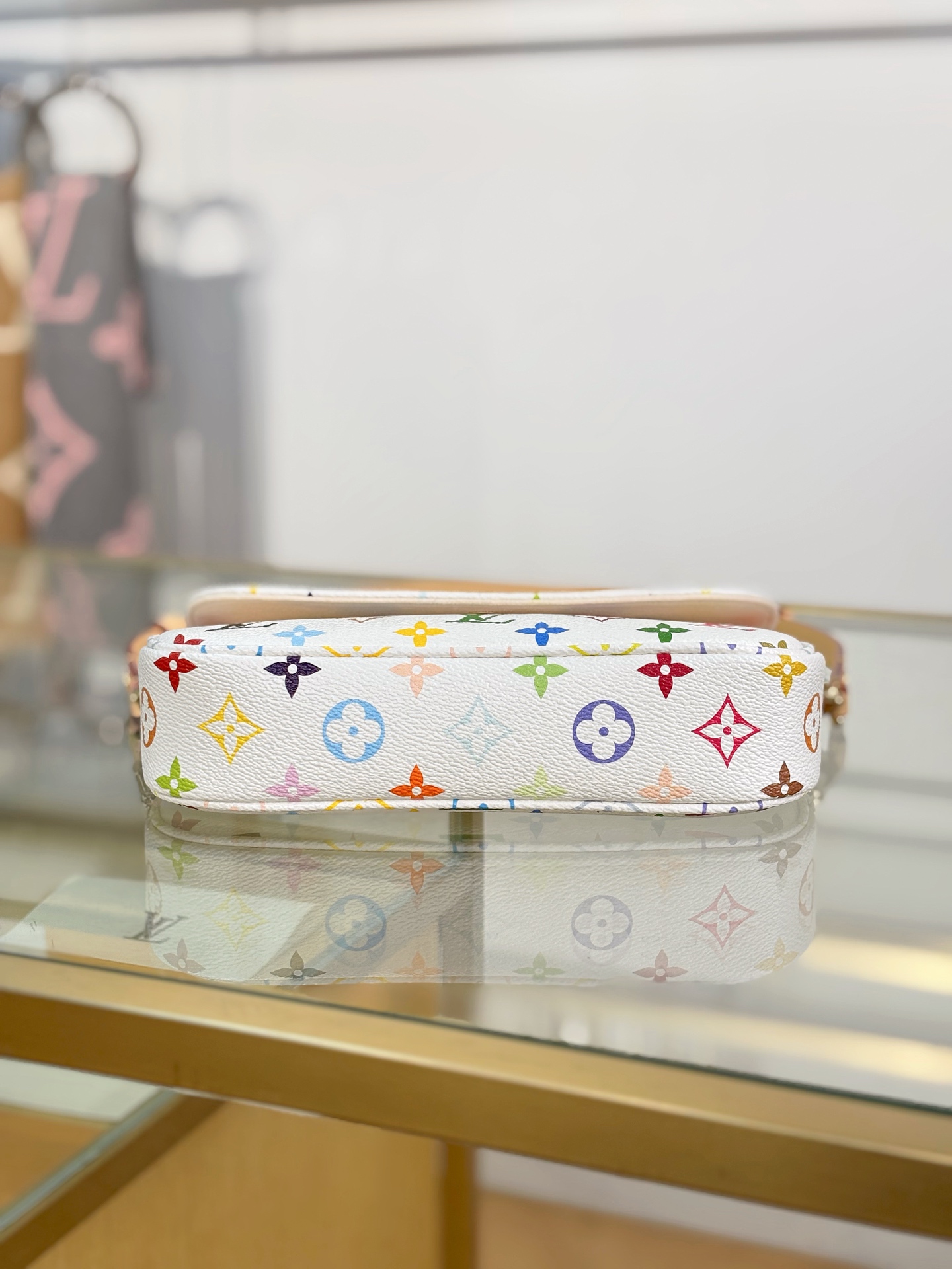 [TOP] Louis Vuitton LV x TM Wallet On Chain IVY Bag 23.5 x 12 x 4.3 cm - White