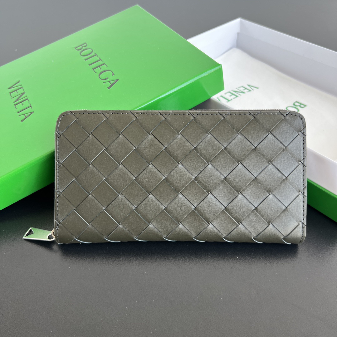 [TOP] Bottega Veneta BV Wallet 19x10x2 cm - Green - 711 Luxury
