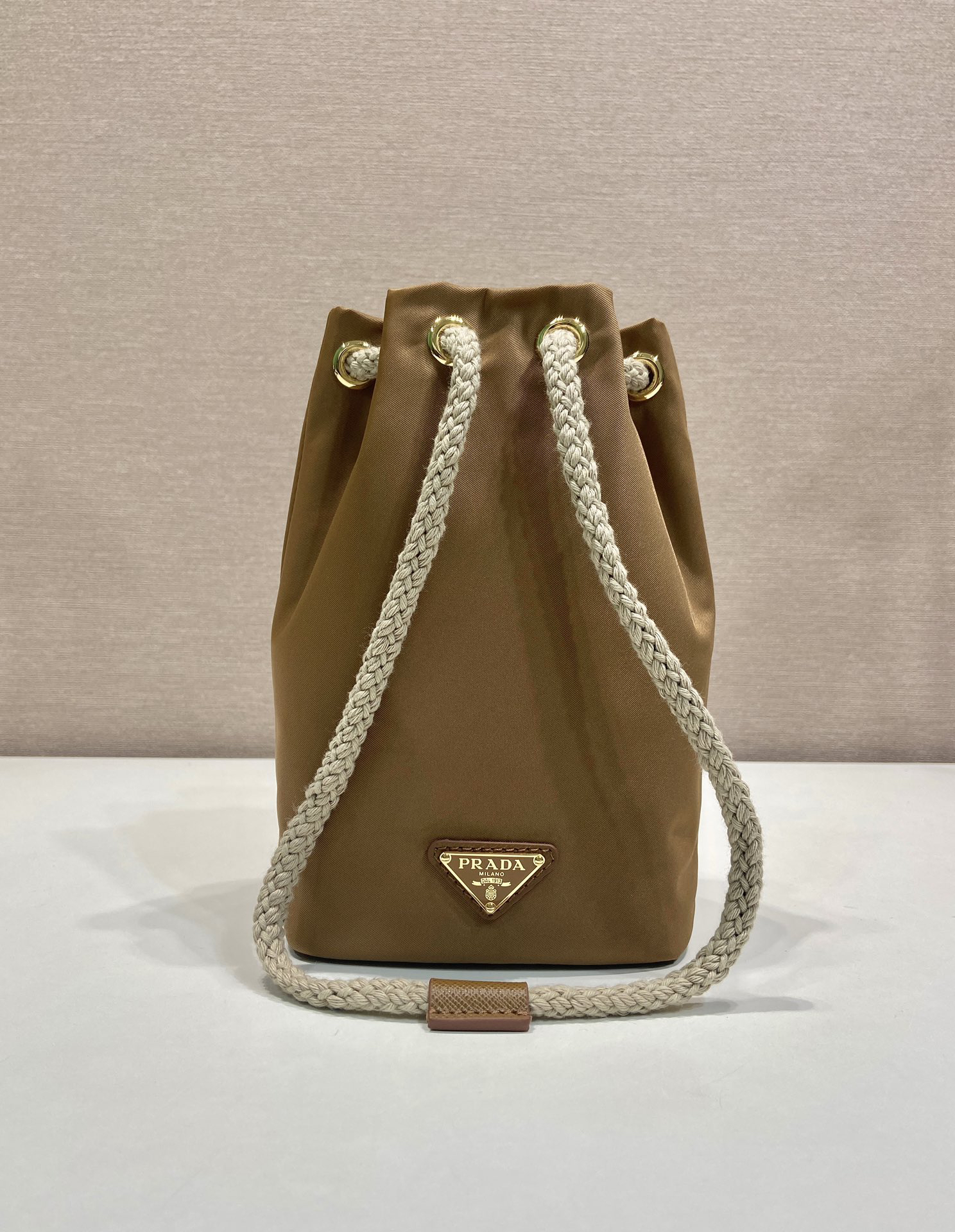 [TOP] PRADA Re-Nylon Bag 12x20x6cm - Brown - 711 Luxury