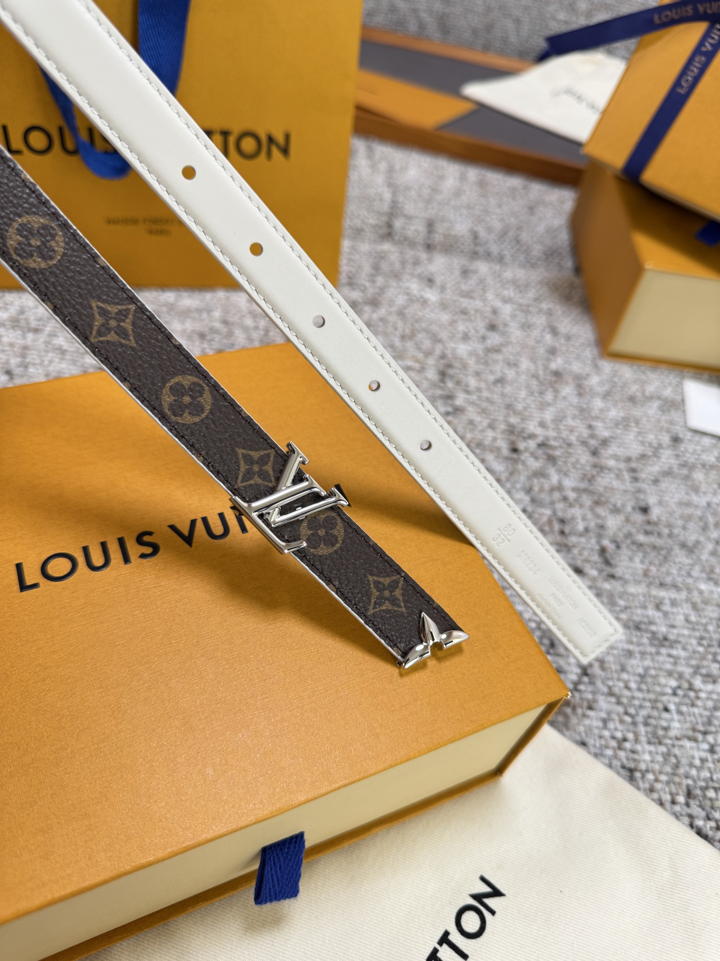 [TOP] Louis Vuitton LV Belt 2 cm - Brown - 711 Luxury