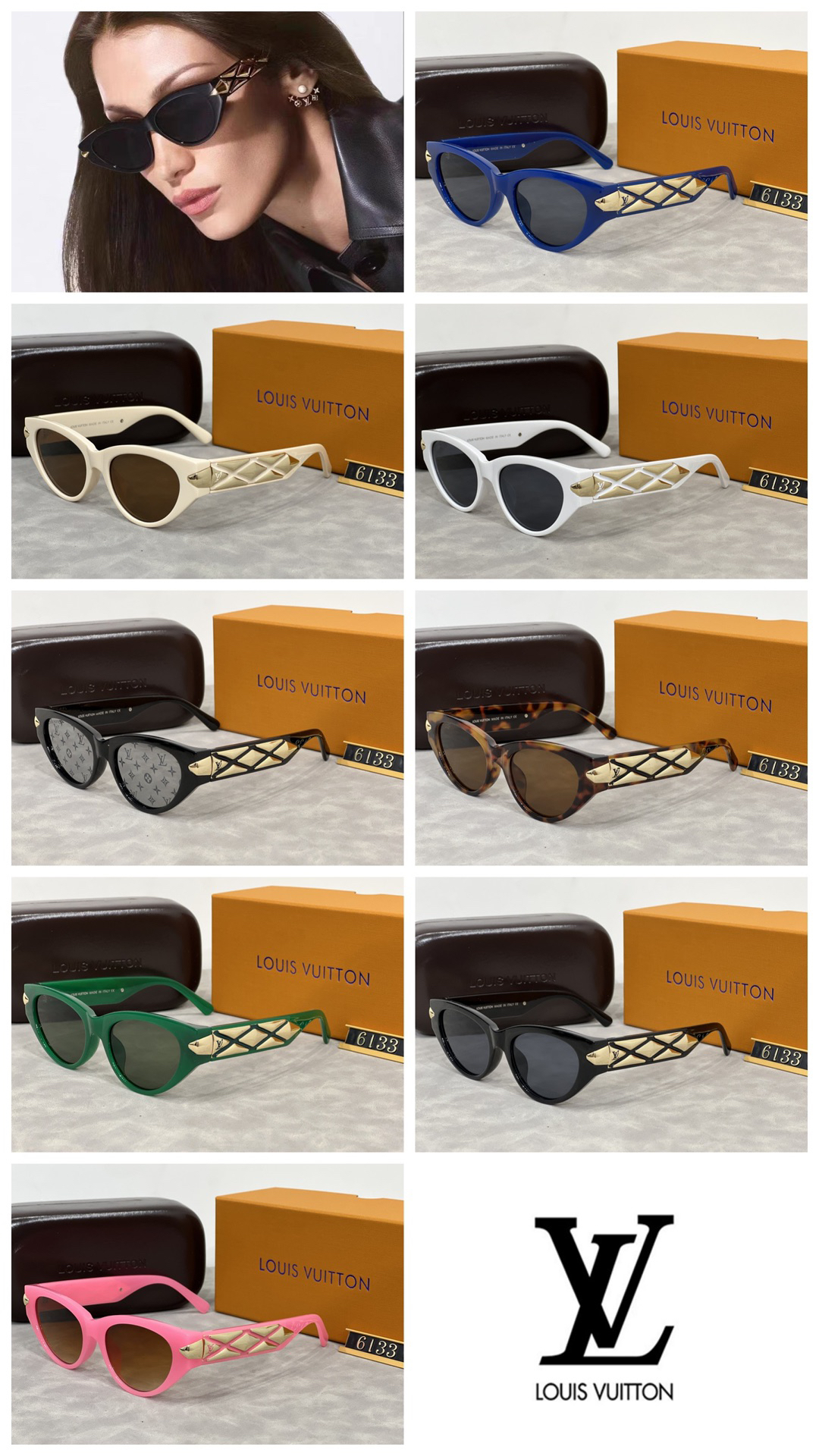 [TOP] Louis Vuitton LV Sunglasses - 8 Colors - 711 Luxury