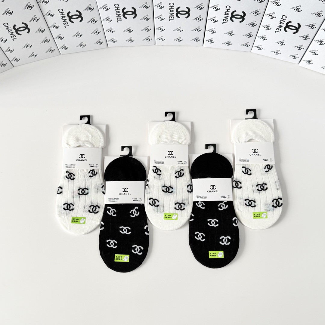 [TOP] CHANEL Socks - 5 Pieces as a Set - 711 Luxury