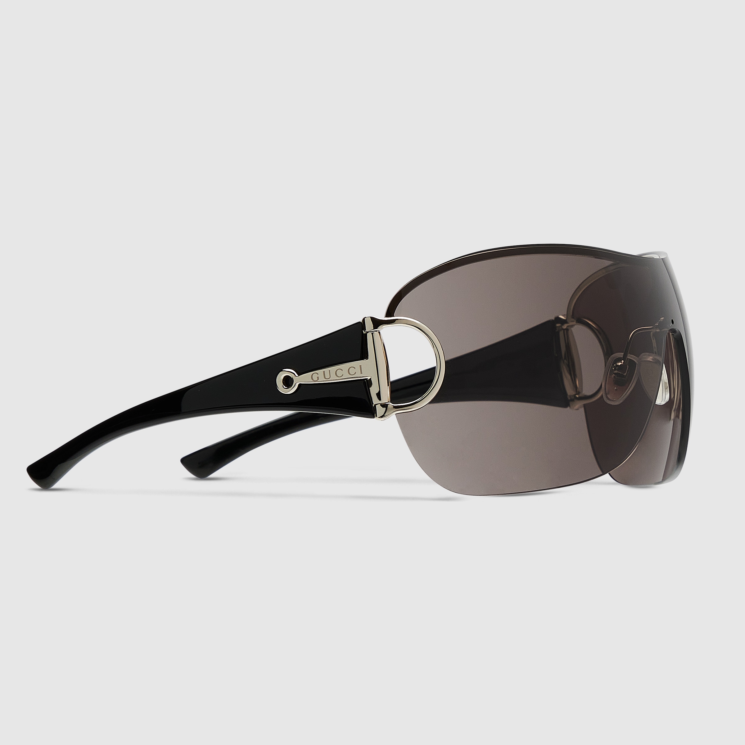 Gucci silver Sunglasses GUCCI Frameless Mask Sunglasses in Silver-toned #387431 | Nigo Office