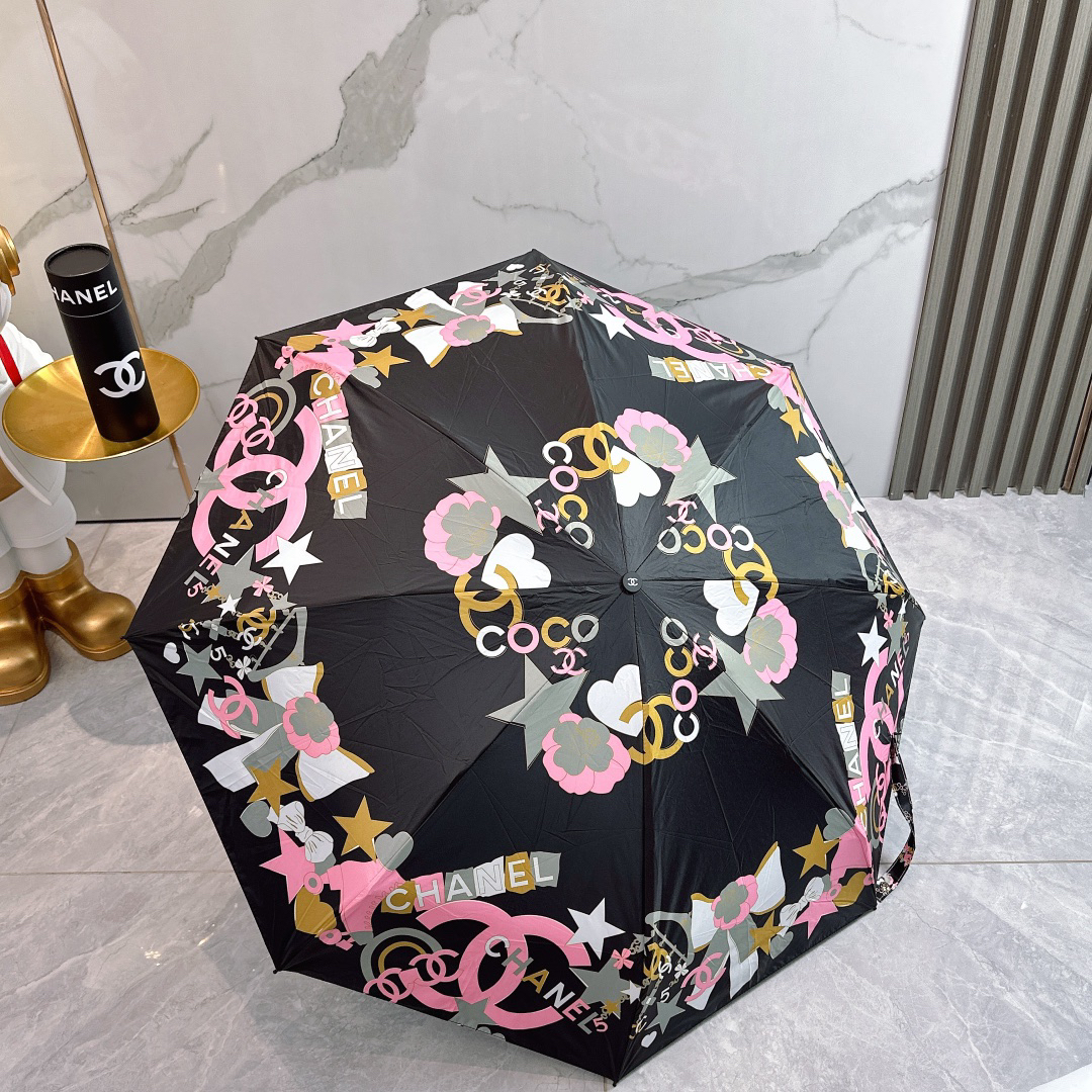 [TOP] CHANEL Umbrella - Black - 711 Luxury