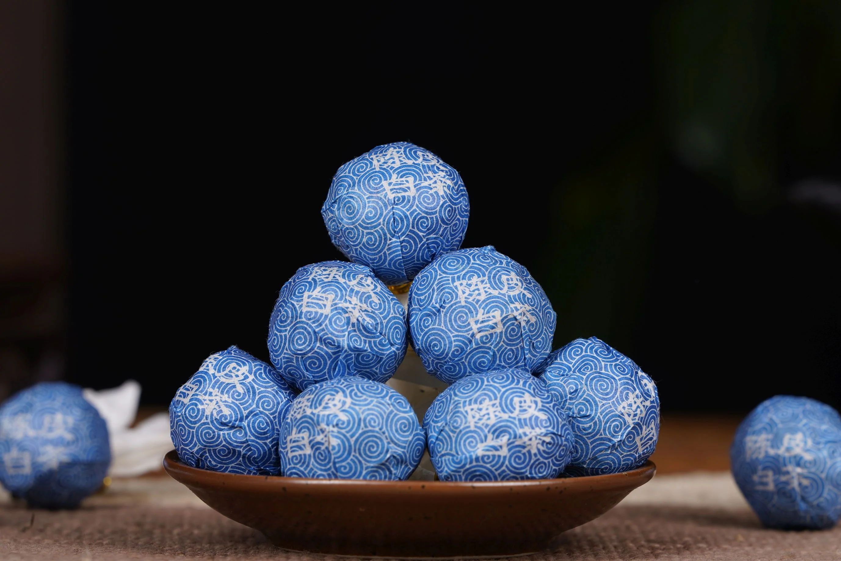 Shou Mei White Tea with Aged Tangerine Peel Dragon Balls