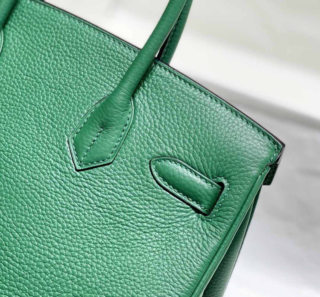 [TOP] HERMES Birkin Togo Leather 25cm - Vert Émeraude & GHW