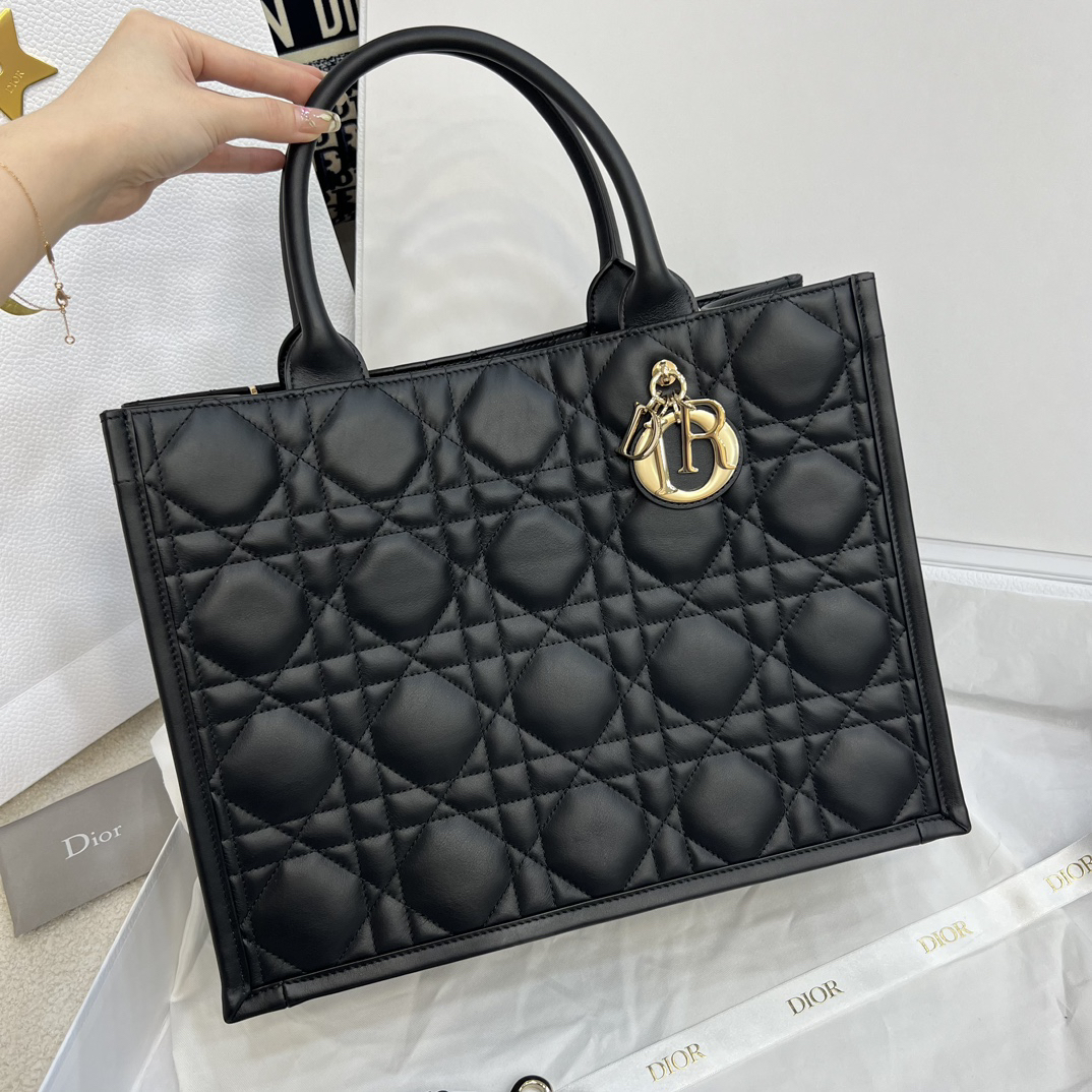 [TOP] Christian Dior Book Tote Bag 36.5x28x17.5cm - Black - 711 Luxury