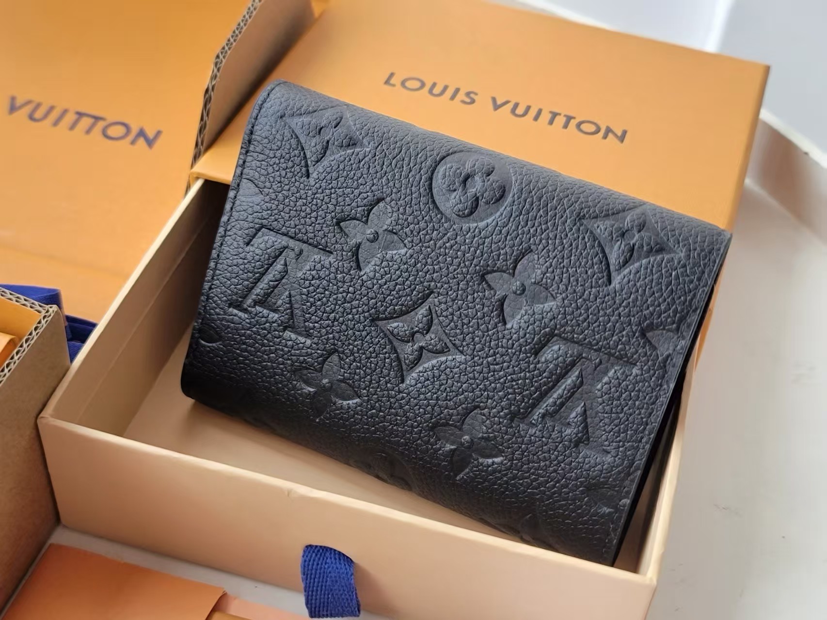 [TOP] Louis Vuitton LV Wallet 12X9.5x1.5cm - Black - 711 Luxury