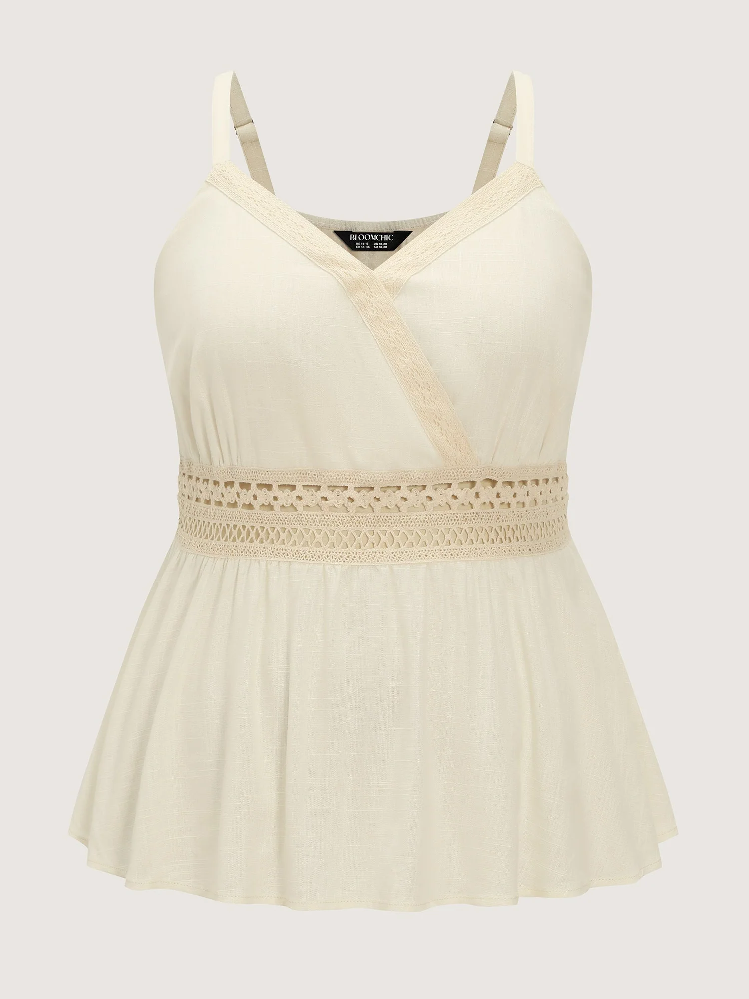 Breathable Contrast Waistline Tank Top