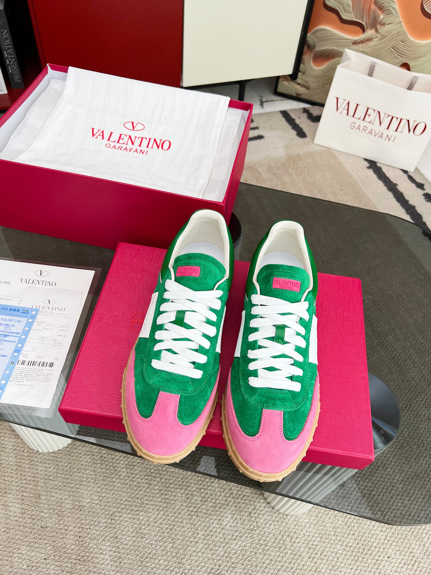 [TOP] VALENTINO Casual Shoes - Green - 711 Luxury