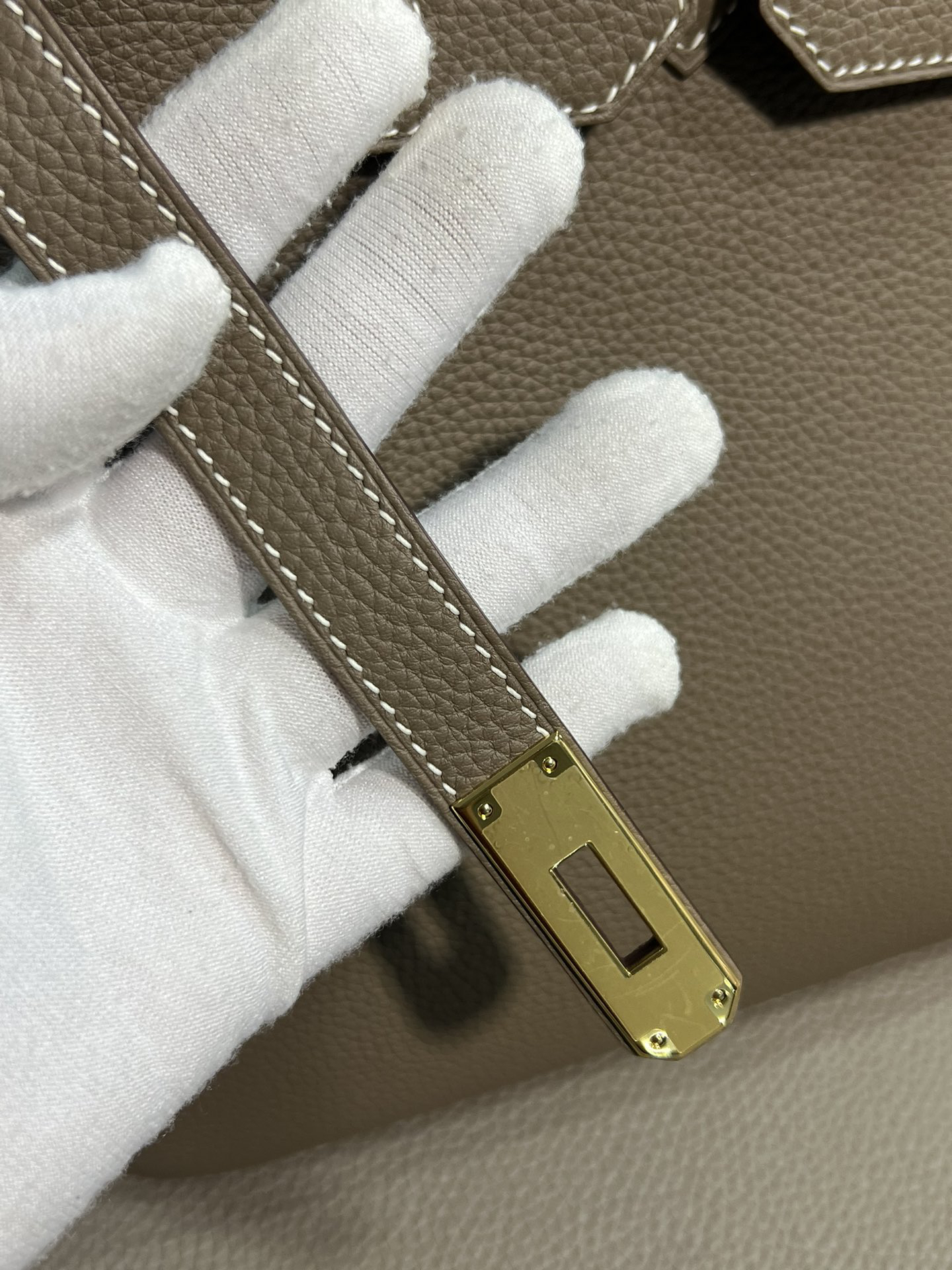 [TOP] HERMES Birkin Togo Leather 35cm - Etoupe & GHW