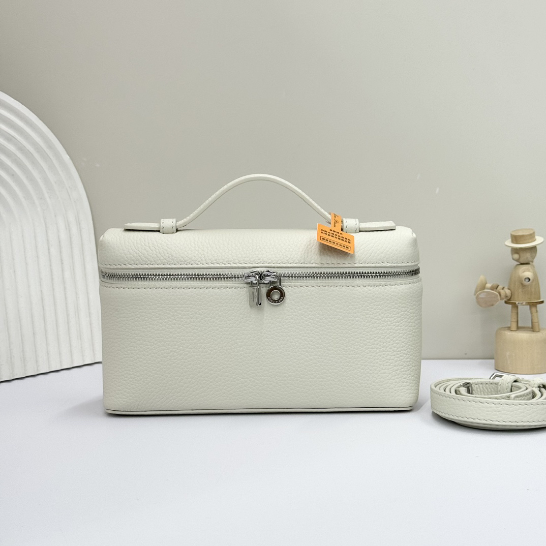 [TOP] Loro Piana Extra et Bag Calfskin 11x19x6.5cm - White - 711 Luxury