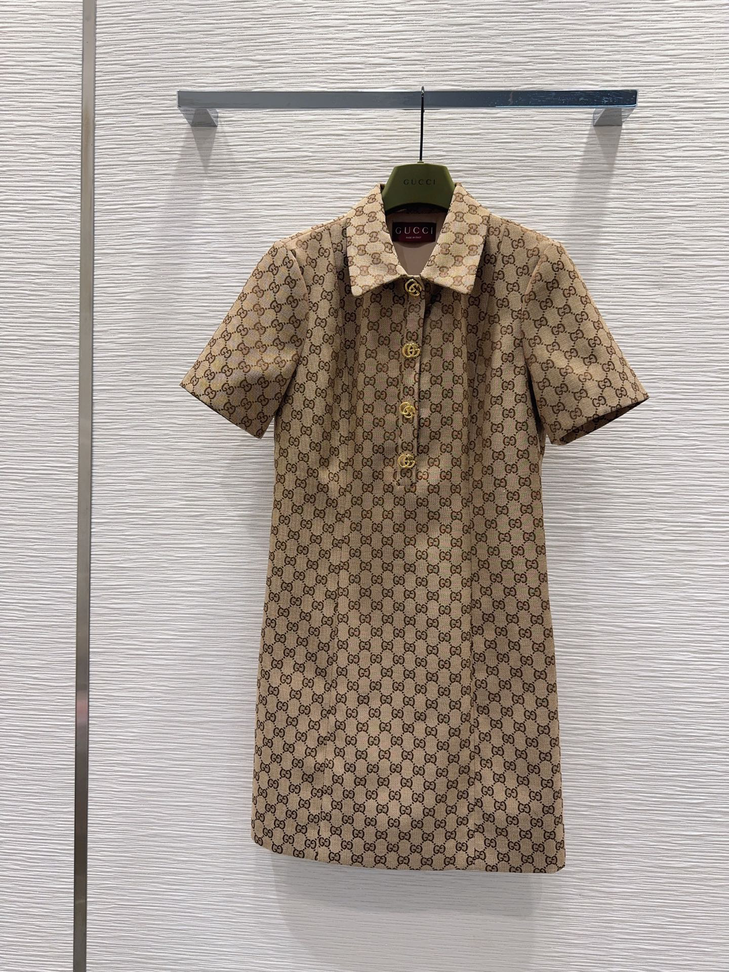 [TOP] GUCCI Jacquard Dress -Brown