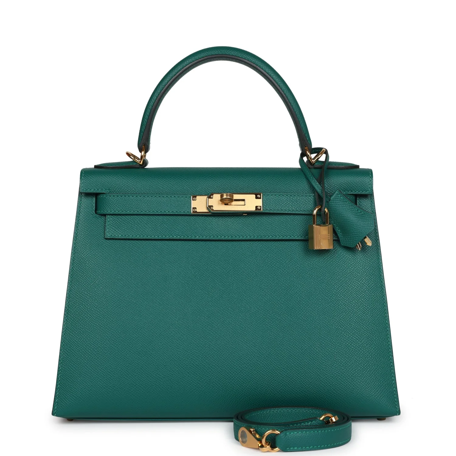 Hermes Kelly Sellier  Malachite Epsom Gold Hardware