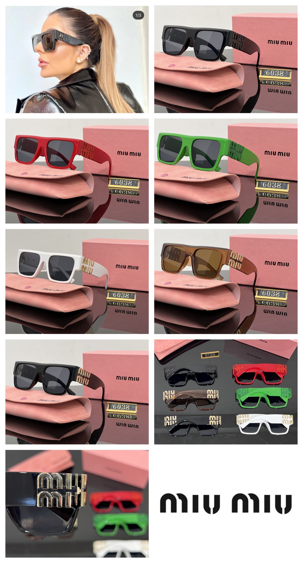 [TOP] Miu Miu Sunglasses - 6 Color - 711 Luxury